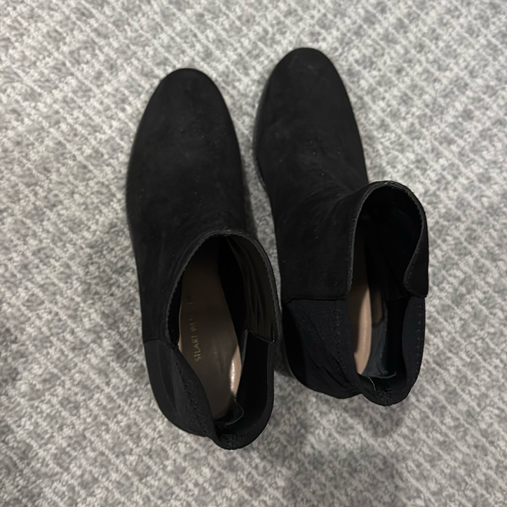 Stuart Weitzman black suede boots